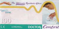 picture of box of Dr. Comfort synthetic gloves