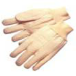 picture of white cotton canvas gloves