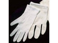 picture of white french inspector's gloves