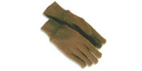 picture of pair of unlined brown jersey gloves