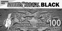 picture of box of Emerald Nitromax Black nitrile gloves
