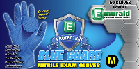 picture of box of Blue Guard nitrile exam gloves