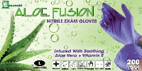 picture of box of Emerald Aloe Fusion nitrile exam gloves